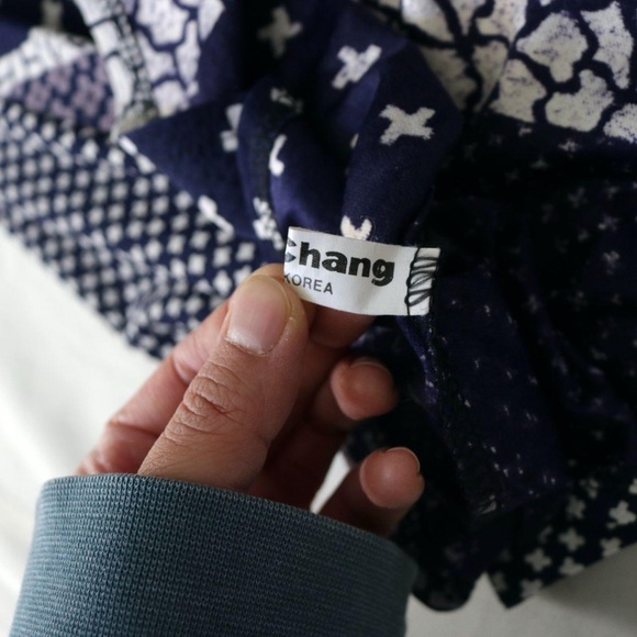 Blue patchwork patterned skirt - Picture 5 of 8